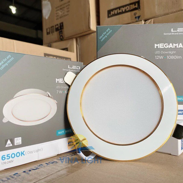 Đèn LED âm trần viền màu 7W MQTL1208 Megaman - Ảnh 3